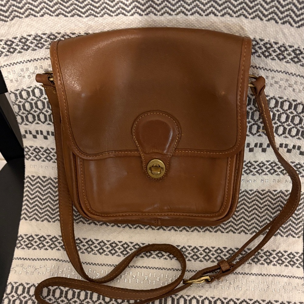 Classic Brown Leather Crossbody Bag